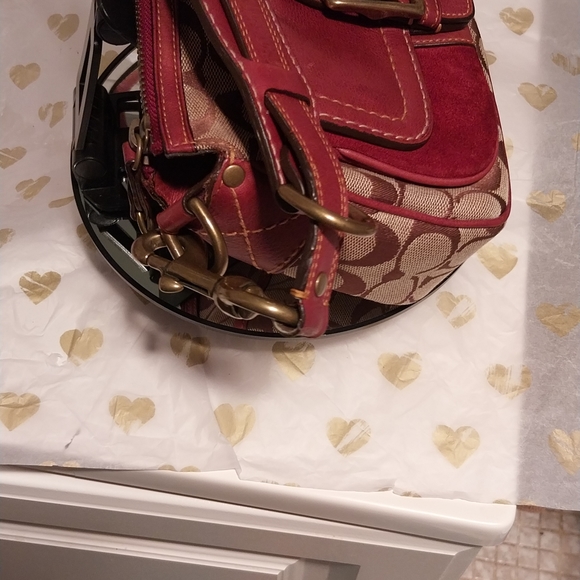 Vintage Coach Legacy Signature Leather and Suede Handbag - Picture 13 of 17